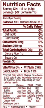 Farm Bread - 24 oz loaf Nutrition Info Farm Bread - 24 oz loaf Nutrition Info