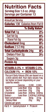 Vermont Maple Oat Walnut - 24 oz loaf Nutrition Info Vermont Maple Oat Walnut - 24 oz loaf Nutrition Info